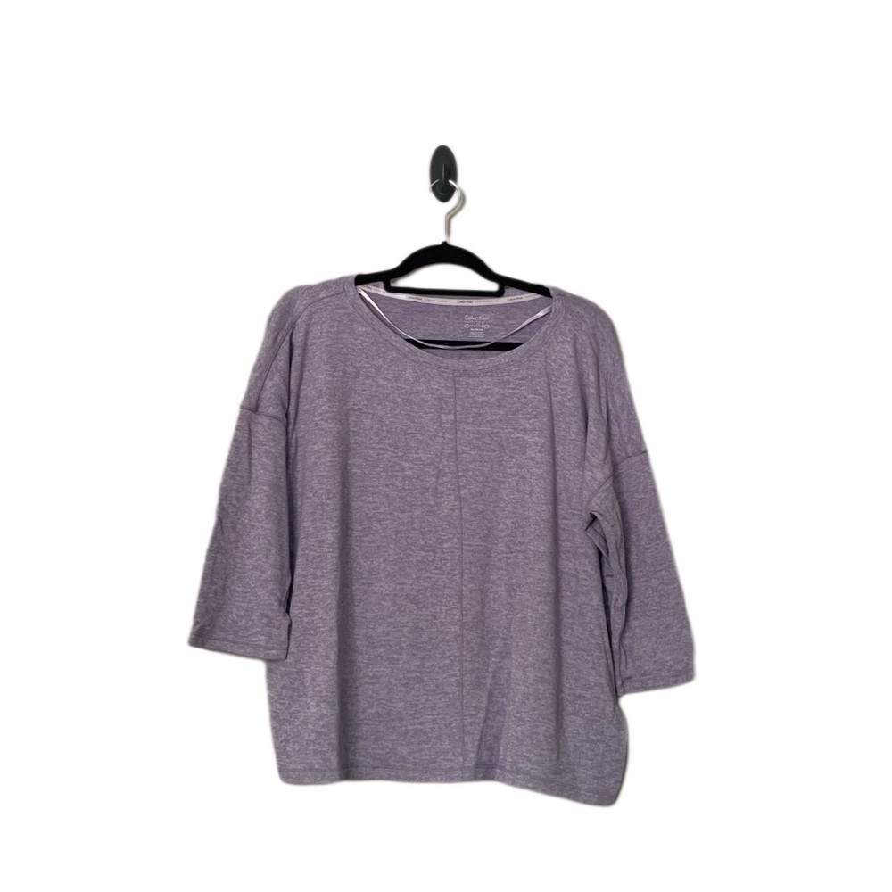 Calvin Klein sweater light purple quarter sleeve